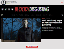 Tablet Screenshot of bloody-disgusting.com
